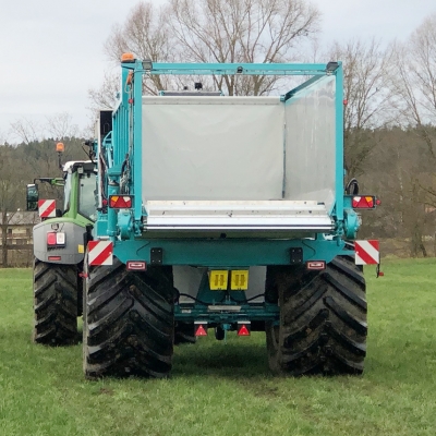 Das Fahrwerk des Vollkohlernters - individuell anpassbar.